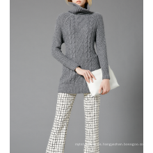 17PKCS368 2017 knit wool cashmere knitted lady sweater